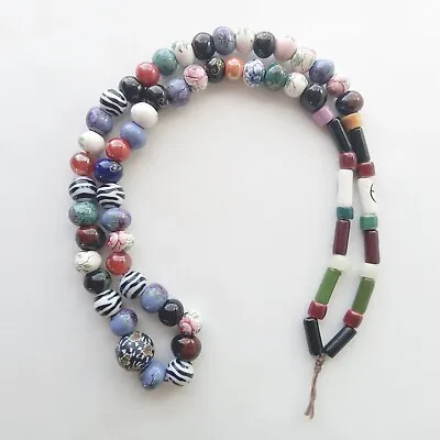 69 Venetian Trade Beads Antique Vintage Millefiori Peace • $200