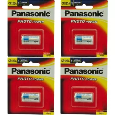 Panasonic Bundle Deal Of 4 X CR-123AW Genuine CR123A 3V Photo Lithium Camera • $23.61