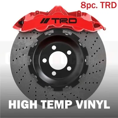 8pc Black TRD Brake Caliper Vinyl Sticker Decal Logo Graphics Toyota //TRD • $11.50