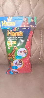 1 Pack Of RED 6000 Hama Beads  • $5