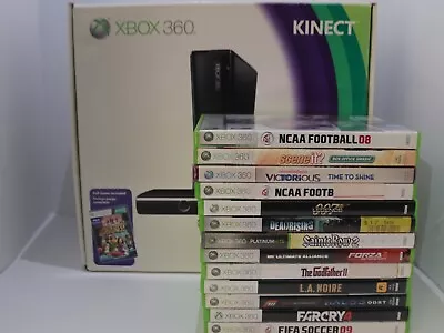 Microsoft Xbox 360 S Gaming Console And Kinect - Black - NEW - OPEN BOX* • $339.99