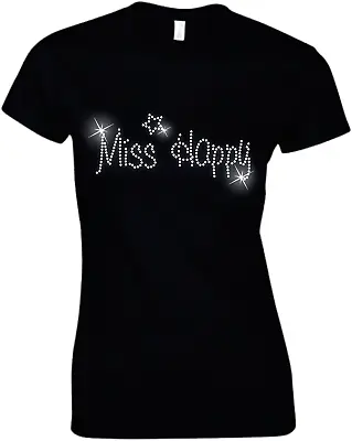 MISS Happy Crystal T Shirt - Hen Night Party - 60s 70s 80s 90s All Sizes • £10.99