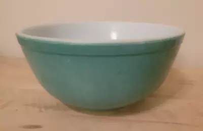 Vintage PYREX GREEN Milk Glass Mixing Bowl 8.5 Inches #403 • $16.99