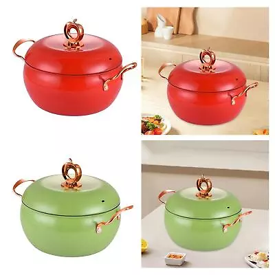 Non Stick Soup Pot Cooking Casserole Pot Large Capacity Unbreakable Double • $76.07