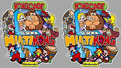 Donkey Kong Multikong Arcade Cabinet Graphics For Reproduction Side Art • $42