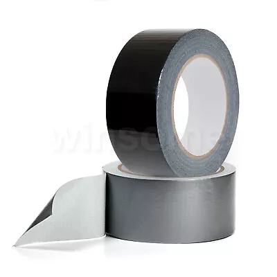 Adhesive Cloth Tape Waterproof Duck Duct Gaffer Carpet Multipurpose 10/50m Long • £7.46