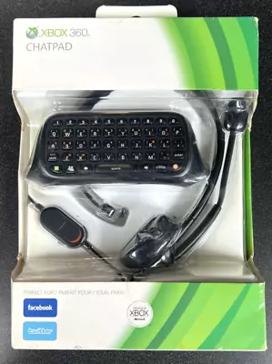 Microsoft Chatpad With Headset For Xbox 360 P7F-00001 |  NEW SEALED DISPLAY BOX • $38