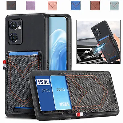 Case For Oppo A78 K11X K11 Reno 7 8T Find X6 Pro Shockproof Leather Wallet Cover • $11.43