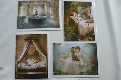 4 X Beautiful Fairy Greeting Cards By Charlotte Bird . 7 X 5 . New • £4