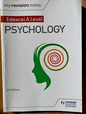 My Revision Notes: Edexcel A Level Psychology - Excellent Condition • £7.95