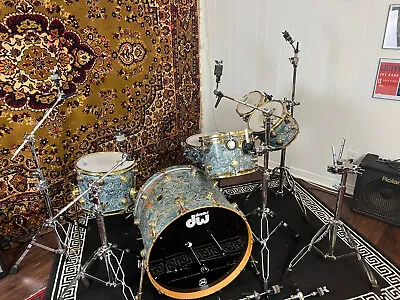 Vintage House Of Blues New Orleans Stage Used DW Collectors Drum Kit PICKUP ONLY • $2500