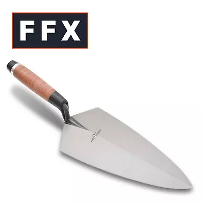 Marshalltown M/T19L10 Philadelphia Brick Trowel - Leather Handle 10in • £68.04