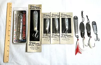 Saltwater Lure Lot Of 9 Chrome Luhr Jensen Crippled Herring Hopkins Ultimus Able • $20