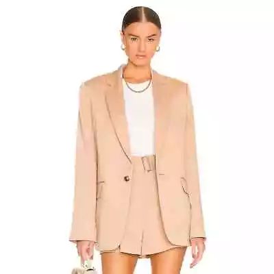 A.L.C. Dakota Single Button Oversized Blazer Jacket In Tawny Brown Tan Size 6 • $200.80