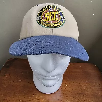 Vintage SEC Football Championship Cap Hat Dr Pepper Strapback Adjustable 1996 • $15.63
