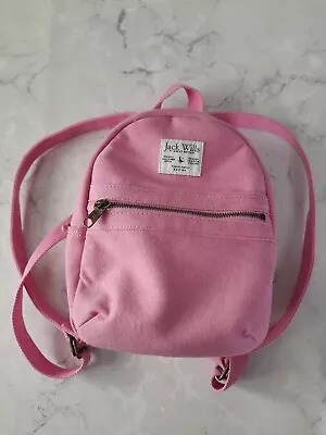 Jack Wills Small Backpack Handbag Baby Pink Adjustable Straps Stunning Colour • £16.99