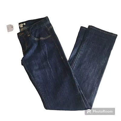 CAbi Jeans Womens Size 2 Dark Wash Low Rise Straight Leg Style 175 Brando #479 • $21.99