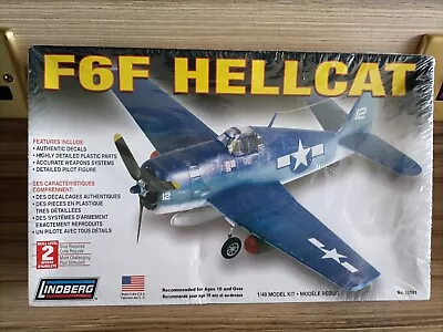 Lindberg 1/48 F6F HELLCAT FIGHTER  Model Kit New Sealed  • £22.99