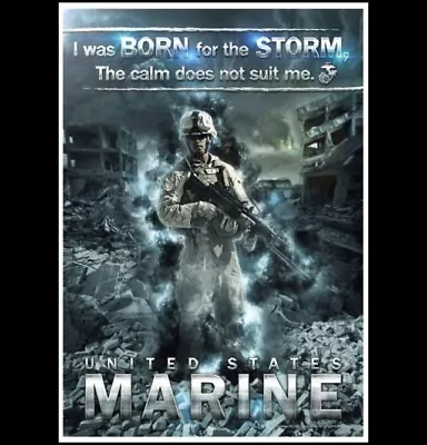 Marines Recruitment Poster PHOTO USMC Marine Corps Recruiting Marine 5x7 Pic • $5.68