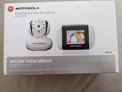 Motorola MBP33 Baby Monitor Wireless Video Baby Monitor With 2.8-Inch Color LCD • $25