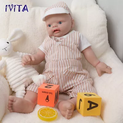 18”Boy Full Body Silicone Doll Lifelike Reborn Baby Doll Toddler Toy • $99