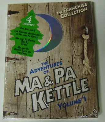 Adventures Of Ma And Pa Kettle Volume 1 DVD 2 Discs 4 Movies SEALED Unplayed • $17.67