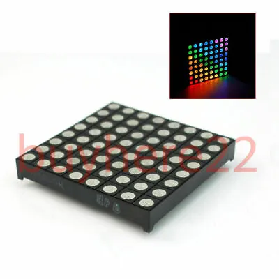 £9.99 • Buy 5mm 8*8 8x8 Full Colour RGB LED Dot Matrix Display Module Common Anode NEW UK