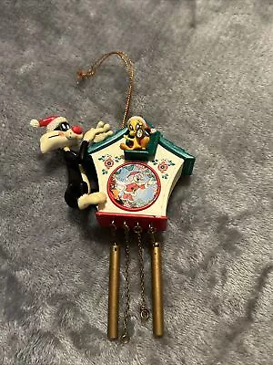 $14.95 • Buy Looney Tunes  Sylvester & Tweety Bird  Cuckoo Clock Ornament  With Box 1998