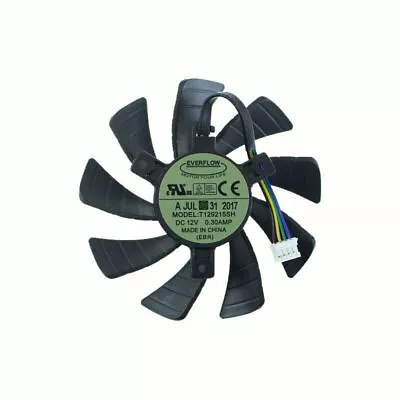 $21.68 • Buy T129215SH DC12V 4PIN Graphic Card Cooling Fan Zotac GeForce GTX 1060 3GB Itx Min
