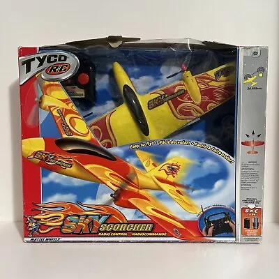 TYCO RC Remote Control Vintage Sky Scorcher Yellow & Red Aircraft Plane 1990's • $384.47