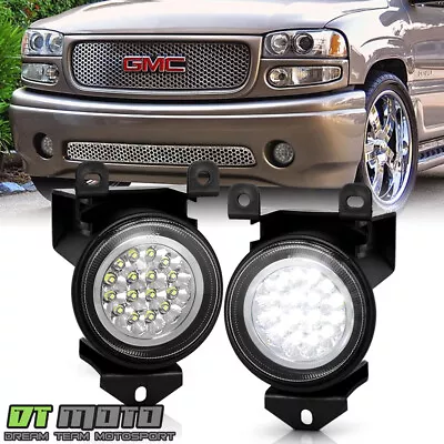 [Hyper White] 2001-2006 GMC Yukon/Sierra Denali LED Fog Lights Lamps W/ Switch • $62.99