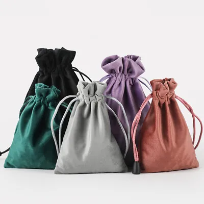 Velvet Gifts Bag Storage Bag Drawstring Packing Pouch For Jewelry Candy Wedding • $2.73
