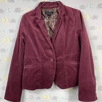 £14.50 • Buy Ladies Calvin Klein Corduroy Vintage Blazer Smart Jacket Size L Burgundy