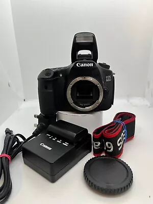 Canon EOS 60D Body Only 18.0MP DSLR Camera 2 Batteries Shutter 583 MINT • £214