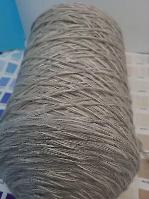 4 Lb 8.4 Oz 4 Multi Strand  Warp Silk Wool Yarn Weaving Craft Art 400 Ypp Grey  • $46