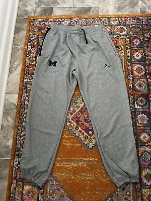 New Nike Jordan Michigan Wolverines Dri-Fit Spotlight Sweatpants- L • $70