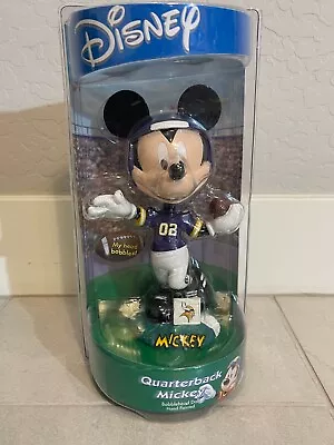 Mickey Mouse QB Minnesota Vikings Bobblehead Doll RARE 2002 Bobble • $100