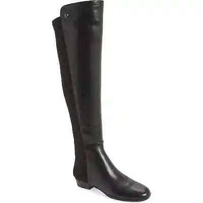 Vince Camuto Women Over The Knee Riding Boots Karita Size US 5.5M Black Leather • $11.55