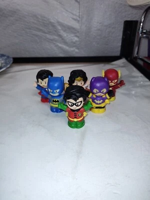 $9.50 • Buy Fisher Price Little People DC Comics Super Hero Lot Of 6