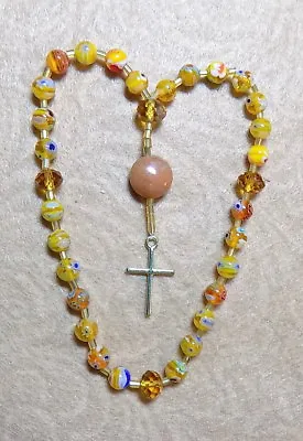 Handmade Anglican/Episcopal/Protestant/Christian Rosary Prayer Beads Millefiori • $16.99