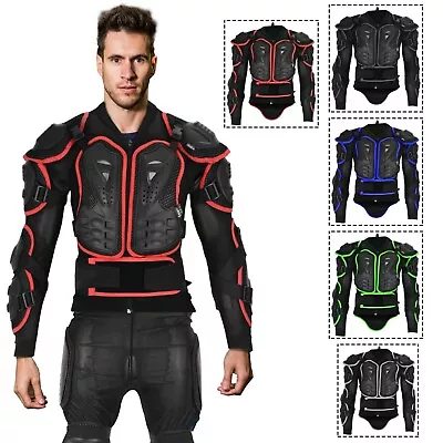 Men's Motorcycle Motorbike Body Armour Motocross / Skiing Jacket Spine Protector • $44.19