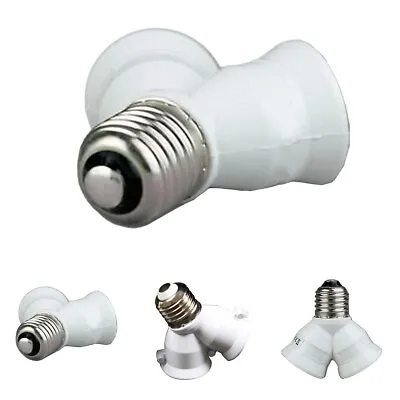 Upgrade Your Lighting Options With E27 Lamp Socket Splitter For Multiple Bulbs • £4.63