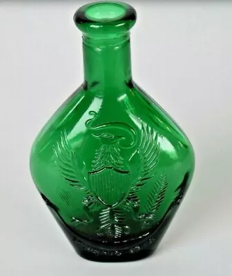 Glass Bottle Green  5  Embossed Eagle Shield E Pluribus Unum Made In Japan  • $7.99