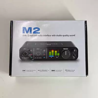 New Motu M2 2-in/ 2-out Audio Interface With Studio Quality Sound • $194.99