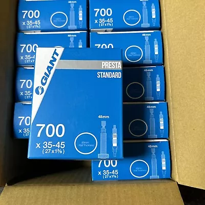 BOX Of 10 - Giant 700 X  35-45 48mm Presta Standard Bicycle Bike Tubes 330000090 • $45