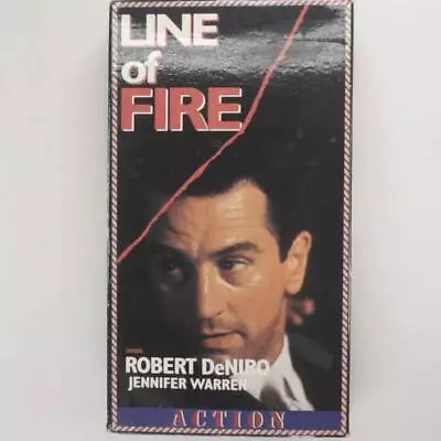 Line Of Fire - 1991 - VHS Tape - Robert De Niro Action Film- Good Condition-ew73 • $16