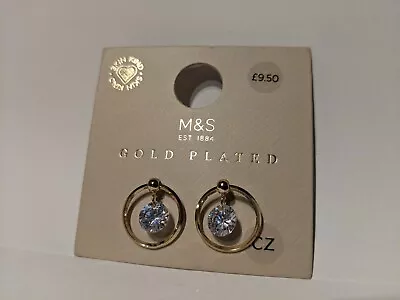 Marks & Spencers Earrings M&S Gold Plated Hypoallergenic Birthday Mother's Day  • £3.74