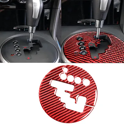 1PCS For Mazda RX-8 Red Carbon Fiber Interior Gear Shift Panel Interior Trim • $15.91