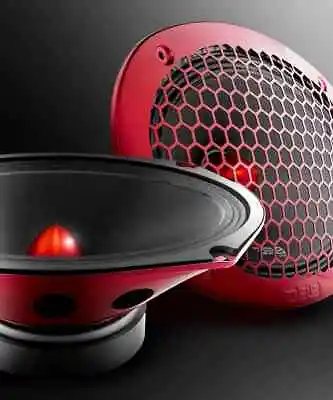 2 DS18 PRO-X698BM 6x9  Midrange Loudspeakers 8 Ohm 1100 W Car Audio Speakers Red • $135.70