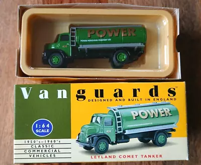 Lledo Vanguards VA20000 Leyland Comet Tanker POWER Petroleum NEW • £17.95